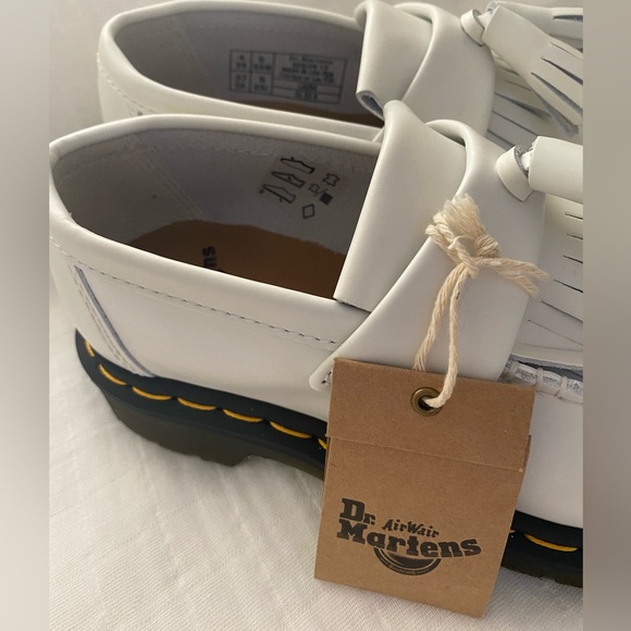 Dr. Martens ADRIAN YELLOW STITCH LEATHER TASSEL LOAFERS ! NWT. Various Sizes - Picture 11 of 13